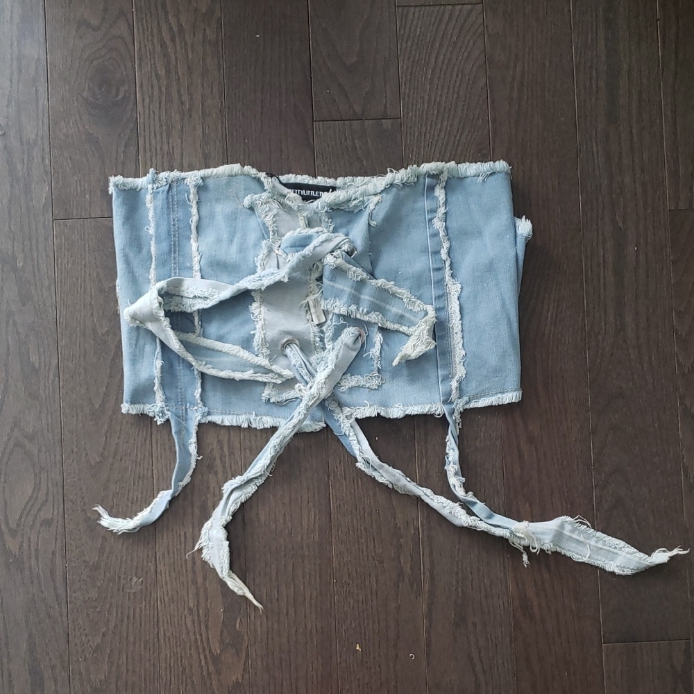 Denim Corset Belt